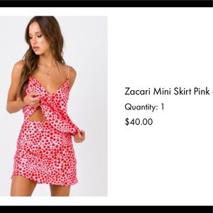 Princess Polly Heart Skirt US 4